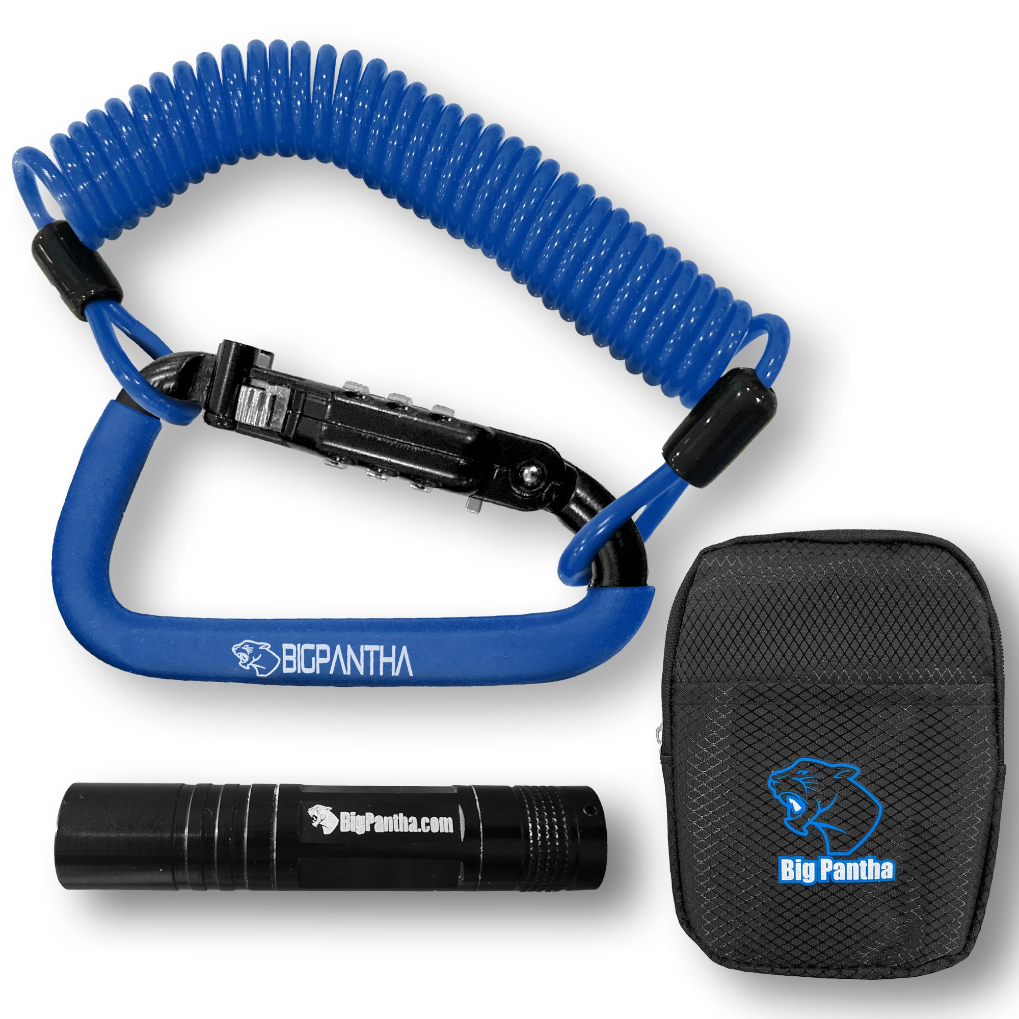 Amazon.com: BigPantha Motorcycle Helmet Lock & Security Cable
